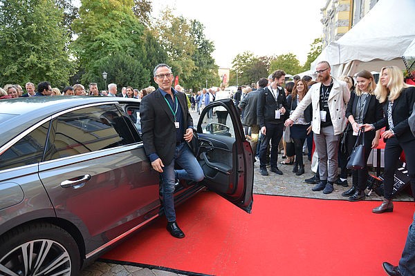 02 Producer Matchbox moderator Ken Meyer arrives at Filmmakers Castle Reception hosted by Audi Zentrum Oldenburg