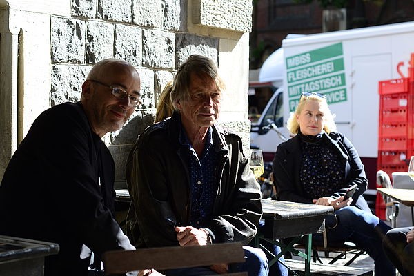 07 Festival Director Torsten Neumann 2018 Honoree Bruce Robinson King of Beasts producer Salome Breziner taking in the inner City at