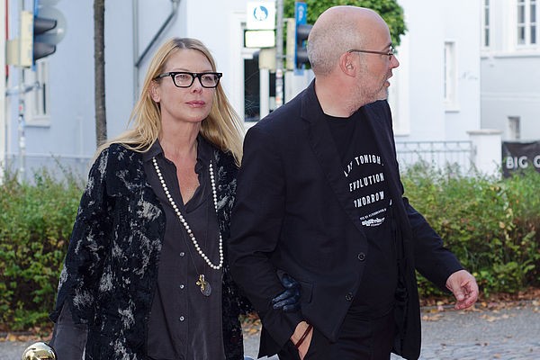 12 Festival Director Torsten Neumann partner actress Deborah Kara Unger arrive to present Honoree Awards at Gala